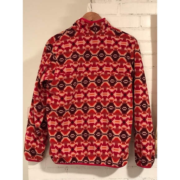 Patagonia Synchilla Snap-T Fleece Pullover-Red - Picture 3 of 5